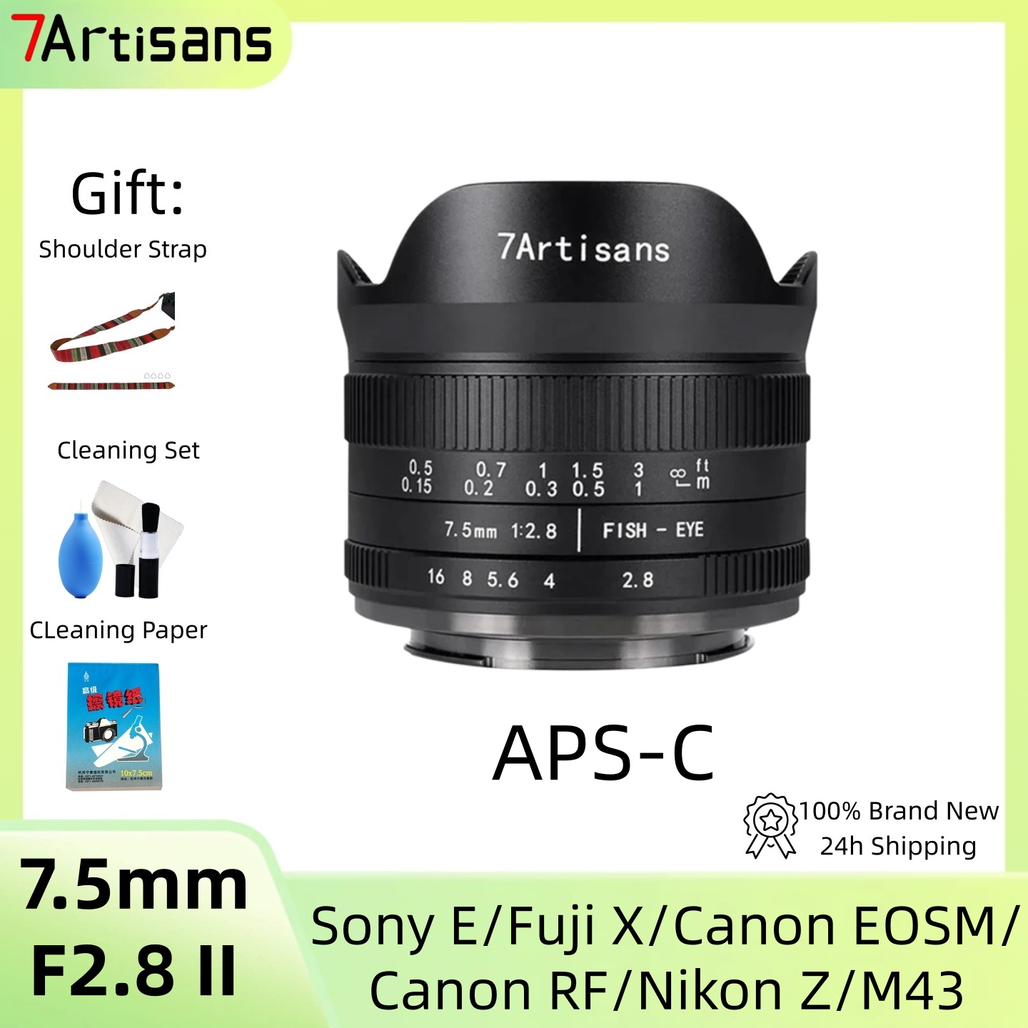 Canon Camera Eos M50 Mark Ii - 7artisans 7.5mm F2.8 II APS-C Balık