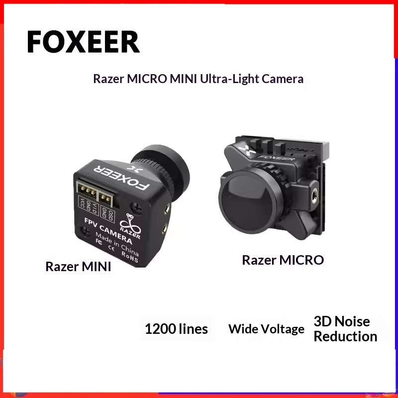 Drone Battery High Voltage - FOXEER Razer MICRO Ultra Hafif 1200TVL