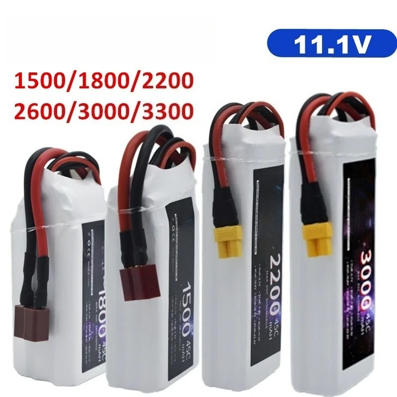 Drone Battery 3S - LiPo Pil 3S 1500mah 1800mAh 2200mah