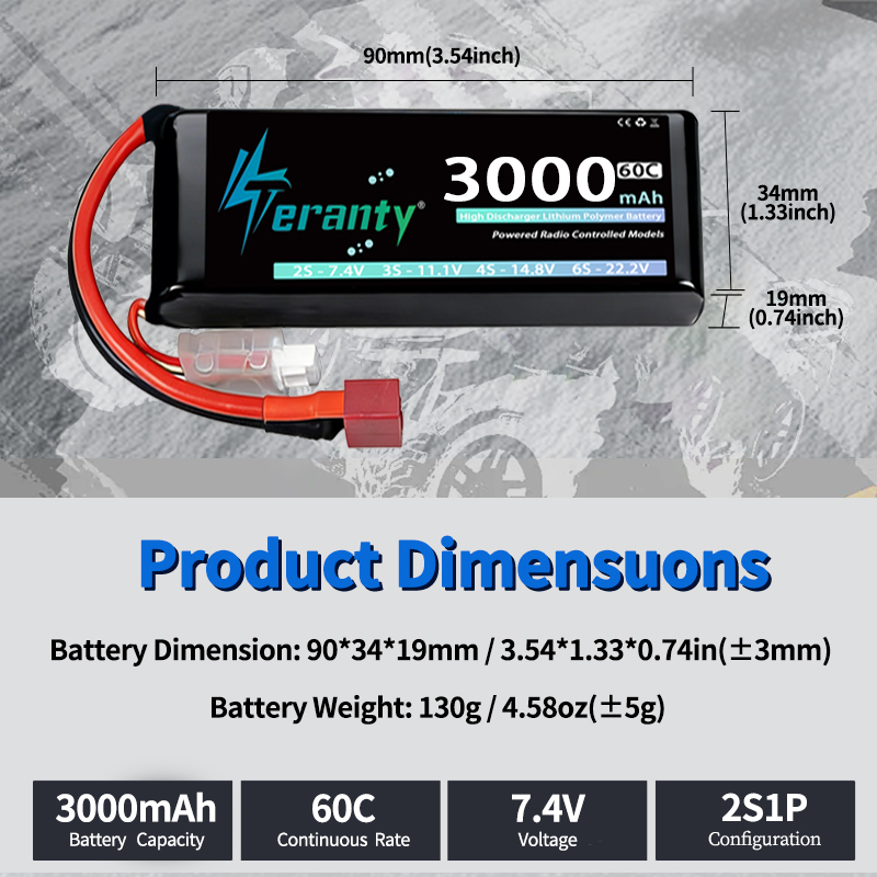 TERANTY 2S 3000mAh Lipo Pil 7. - Drone Battery Plate incelemesi ve fiyatı