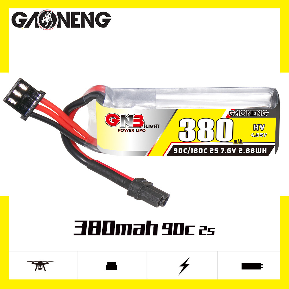 GNB 2S 7.6V 380mAh 90C/180C Li - Drone Battery Plate incelemesi ve fiyatı