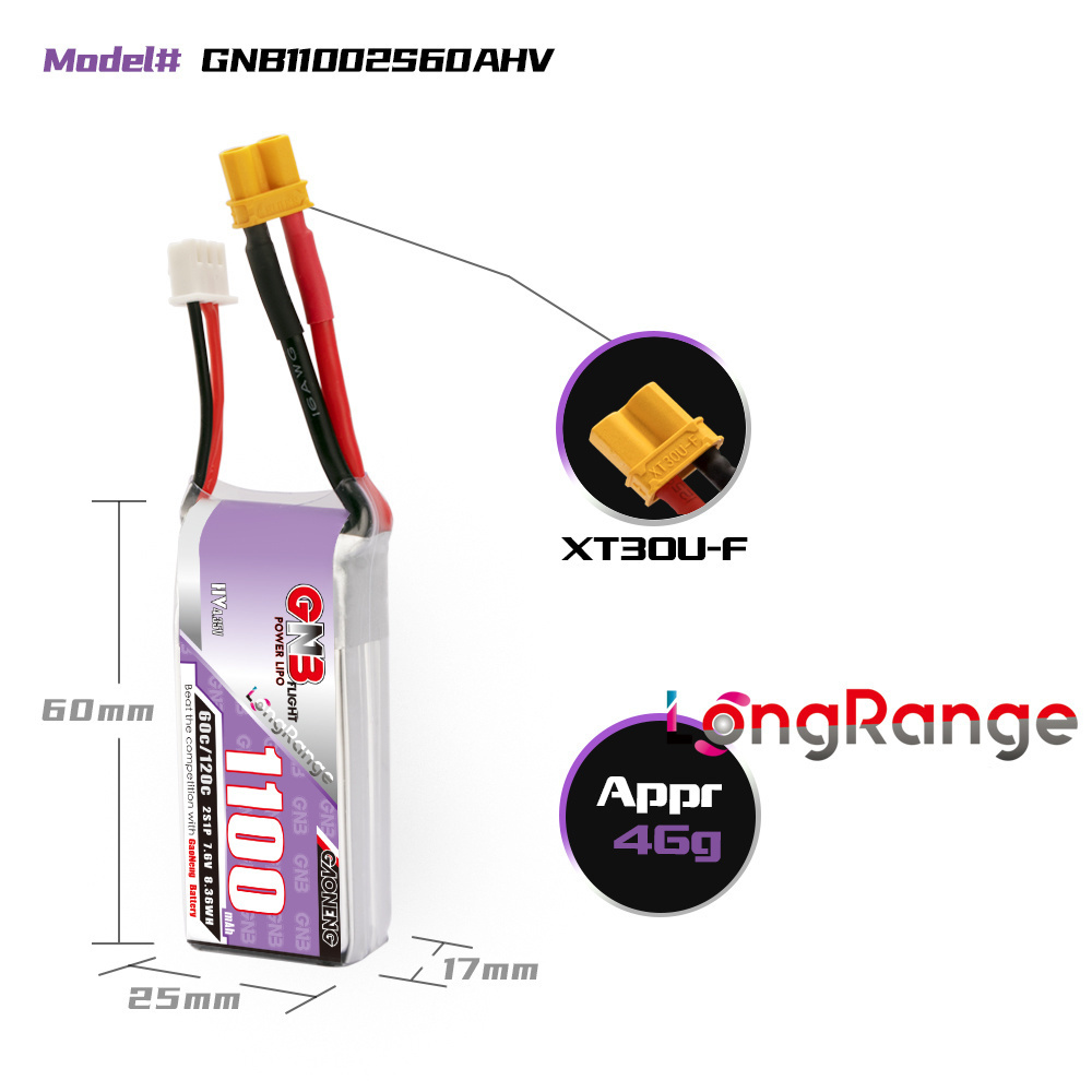 GNB 1100 mAh 2 S 3 S 4 S 6 S 6 - Drone Battery 3S incelemesi ve fiyatı