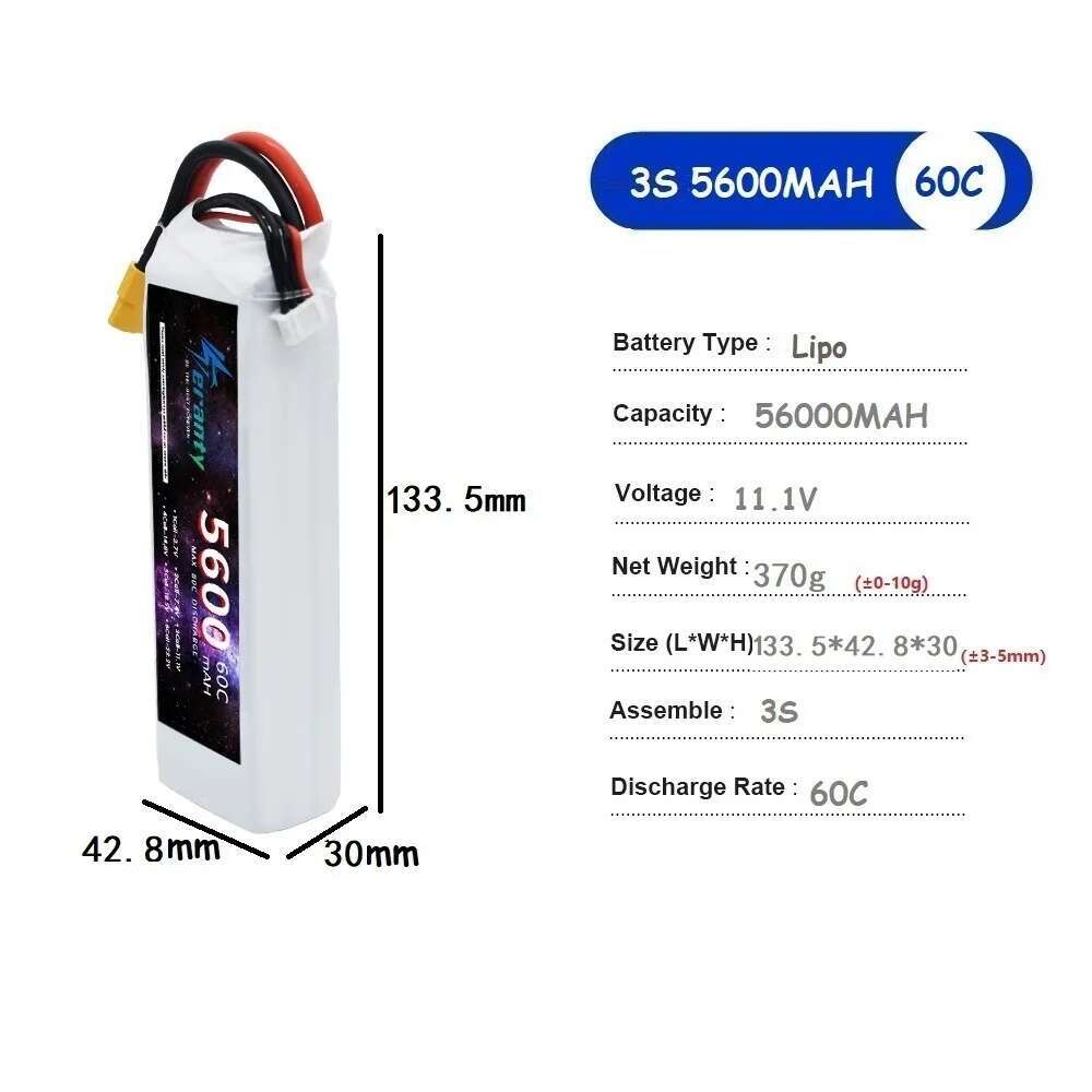 TERANTY 5600MAH 60C 2S 3S 4S 6 - Drone Battery 6S incelemesi ve fiyatı