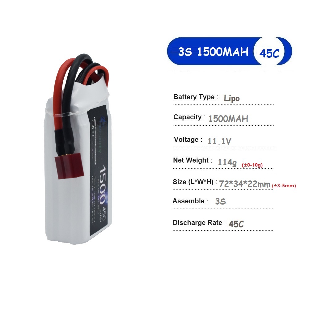 11.1V LiPo Pil 3S 1500mah 1800 - Drone Battery 3S incelemesi ve fiyatı
