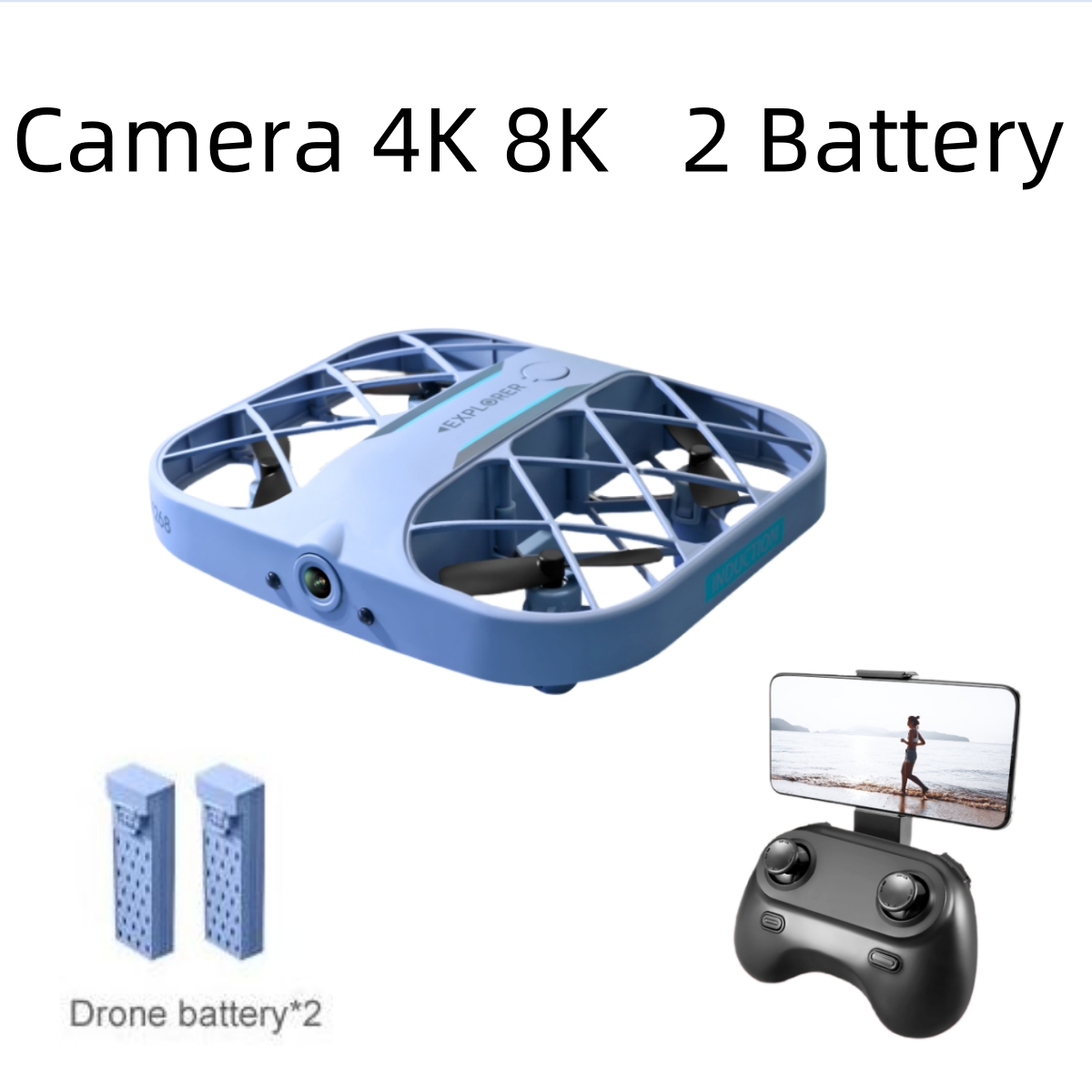 JJRC H107 FPV RC Drone, 2 Bata - Drone Battery Box incelemesi ve fiyatı